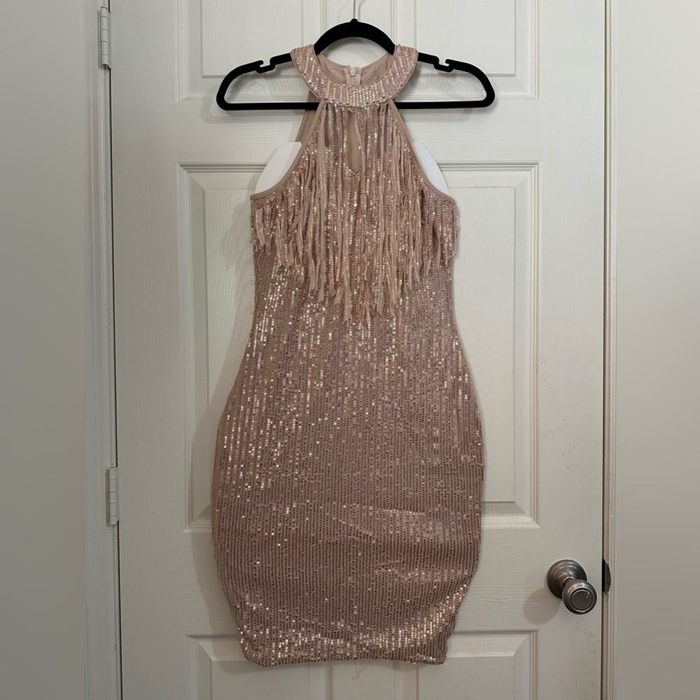 Gold Sequin Dress